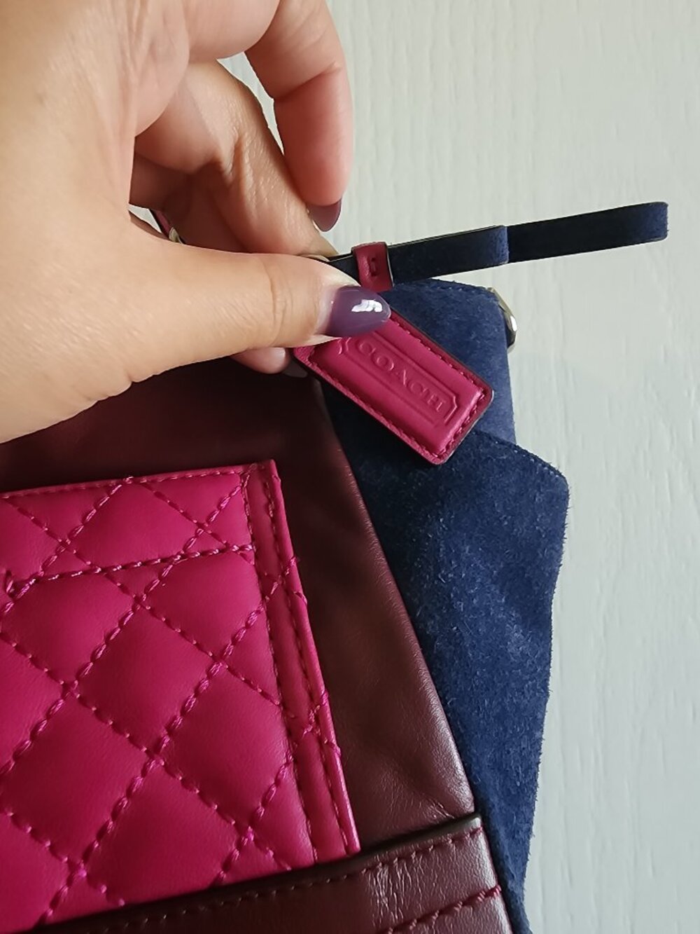 Coach F49865 Colorblock Leather Suede - Picture 8 of 8